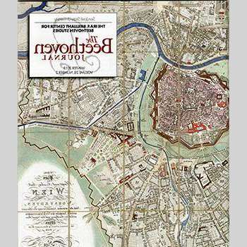 Cover of the Beethoven Journal showing a vintage map of Vienna