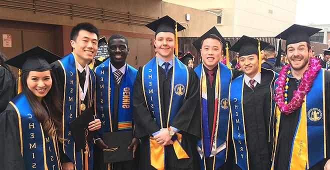Image of a Group of Graduates in their Cap and Gowns