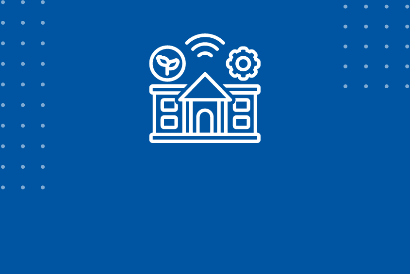 Buildings and facilities icon graphic
